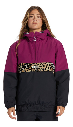 Campera Anorak Reversible Dc Snow Nexus Impermeable 10k Dama