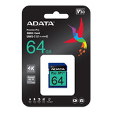 Memoria Sd Adata 64gb Premier Pro Graba Video En Ultrahd 4k