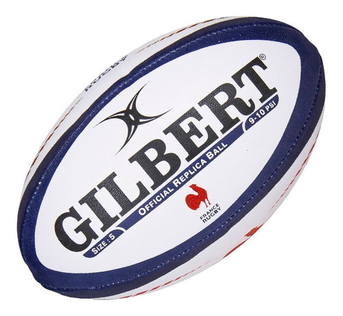 Pelota Rugby Nº 5 Gilbert Oficial Colección Naciones Uar Color Azul Rojo