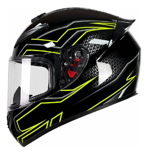 Casco Abatible,cascos De Moto Motocicleta Casco Cálido Verde