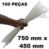 100 Abraçadeira Enforca Gato Plástico 45c 450mm Nylon Grande