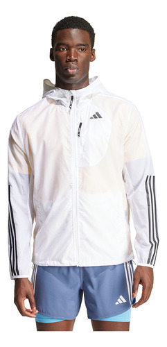 Campera adidas Own The Run 3 Stripes De Hombre 3279 Dash