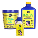 Lola Argan Oil Kit Shampoo + Másc. Reparadora + Aceite Sérum