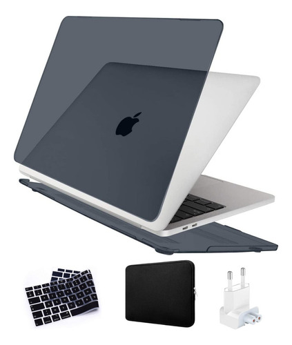 Capa Para Macbook Air 13.3 A2337 M1 +plug +bag +capa Teclado