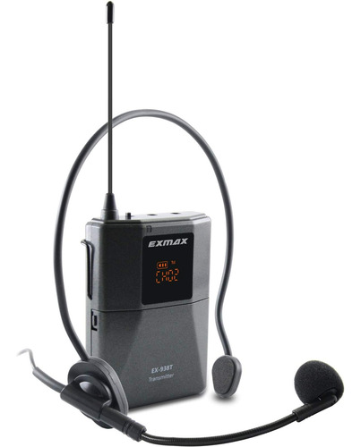 Exmax Ex-938 Auricular Inalámbrico Micrófono Sistema De Guía