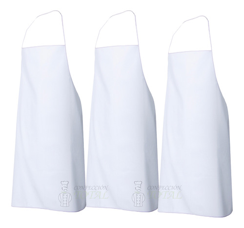 Delantal Gastronomico Cocina Antimancha Pack X 3 Unidades