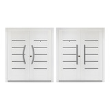 Doble Puerta Multianclaje Seguridad Exterior 207x180 Blanca