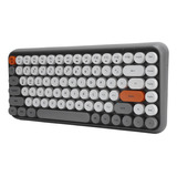 Teclado Sem Fio Ajazz 84 Teclas Retro Round Keycap Gaming