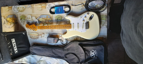 Guitarra Electrica Sx Stratocaster Diestra  White Vintage 