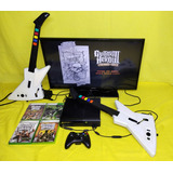 Consola Xbox 360 Con 2 Guitarras, 1 Control Y 1 Juego 