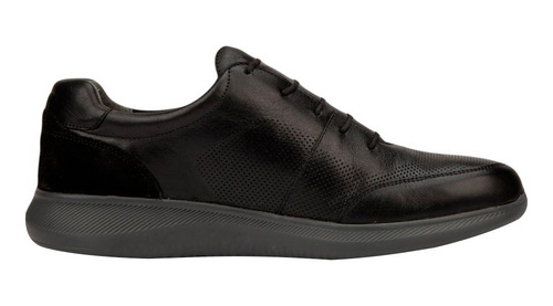 Zapato Casual Tipo Derby Flexi 3005 Negro Para Hombre