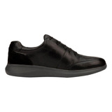 Zapato Casual Tipo Derby Flexi 3005 Negro Para Hombre