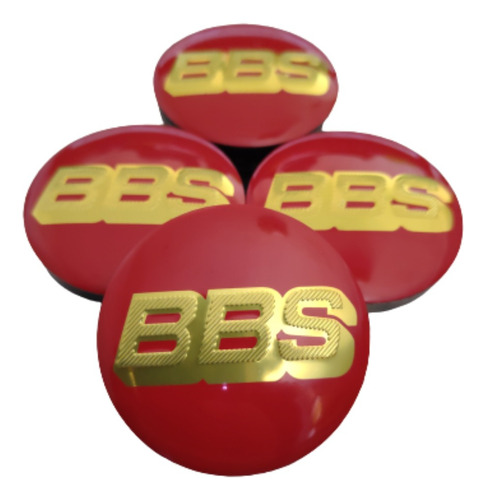 Centros De Rin Bbs Red Golden 56mm