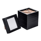 Nicola Primavera Caja De 4 x 4 negro  marco De Fotos De Pie