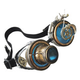 Funky Steampunk Goggles Mujeres Lentes Azules Cosplay