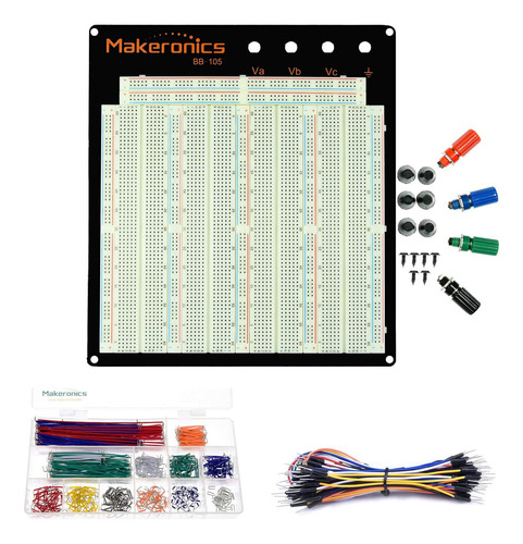 Kit Completo De Placa De Pruebas Sin Soldadura Makeronics 32