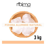 Piedra Alumbre Natural 3 Kg Tamaño Mediano Seleccionada