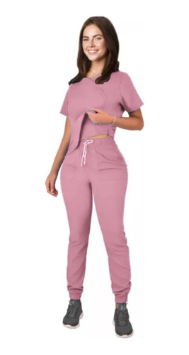 Uniforme Pijama Quirúrgica Antifluidos Ajustable Dama Jogger