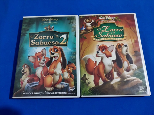 Dvd El Zorro Y El Sabueso 1 Y 2 Disney 
