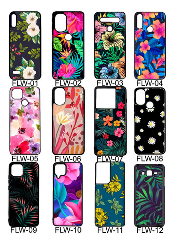 Funda Flores Floral Flower Compatible Con Motorola Moto Tpu