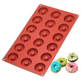 Molde Silicona Mini Donas Donuts X18 Repostería P2