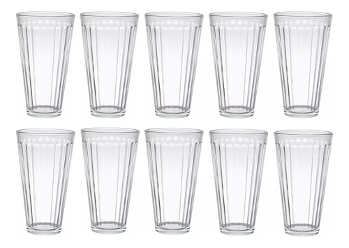 10 Vasos Limoneros De Vidrio Nuevos A Excelente Precio