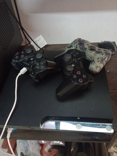 Pley 3 Con 3 Joystick Y Juegos Instalados Y Hen 