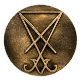 Incensário Sigilo De Lucifer 8cm Coleção Simbolos Wiccaa