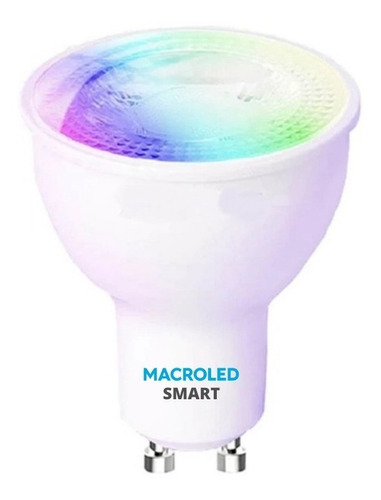 Lámpara Led Dicroica Wifi 5w Smart Rgb Fria Calida Macroled