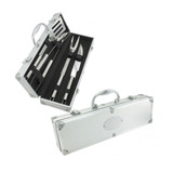 Utensilios Bbq Set X 4 Piezas Con Maletín / Asado/parrilla