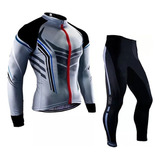 Conjunto Uniforme Ciclismo Pantalón Ciclista Hombre Gel