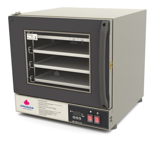 Forno Turbo Elétrico Digital Prp-004 Plus Progás Preto 220v Cor Prateado/preto