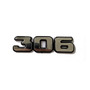 Emblema Insignia Cerradura Baul 306 (3 Y 5 P) Autoadhesiva Peugeot 306