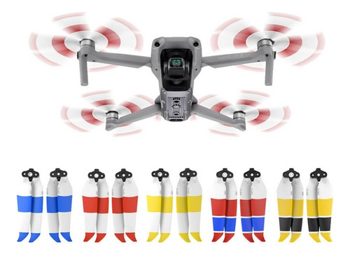 Hoja De Hélice De Color De Bajo Ruido Para Mavic Air 2 Drone