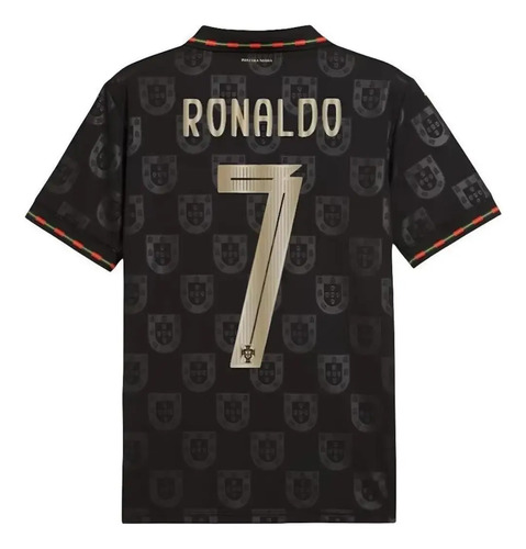 Jersey Ronaldo #7 Negra V.jugador Edición Especial 2026 | Envío gratis