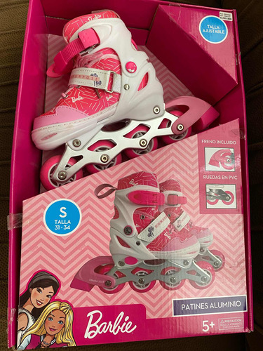 Patines De La Barbie Talla 31 A La 35