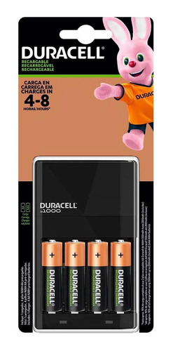 Pack 4 Pilas Duracell Recargables Aa + Cargador Pilas Aa/aaa