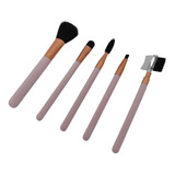 Kit De Brochas Para Maquillaje Easy Beauty 5 Pzas