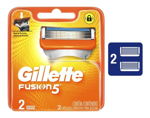 Gillette Fusion 5 Com 2 Unidades