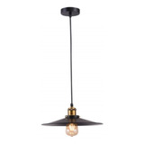 Pendente Industrial Chapeu Vintage Balcão Cozinha Gourmet Cor Preto 110v/220v (bivolt)