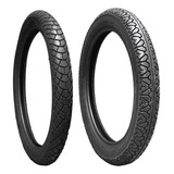 Set Llantas 2.5-17 + 3.00-17 Para Moto Tubetype P6052 Wanda