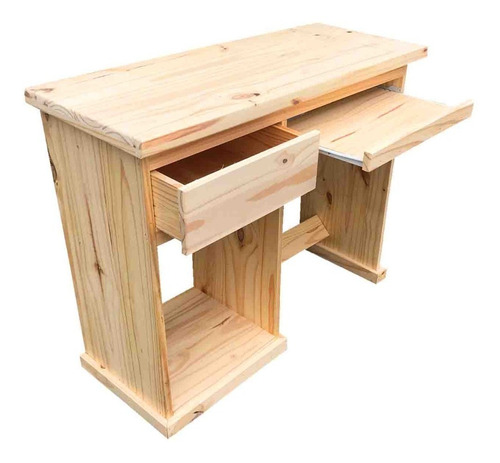 Mesa Escritorio Pc 1 Cajon Bandeja Pino Macizo Ohventas