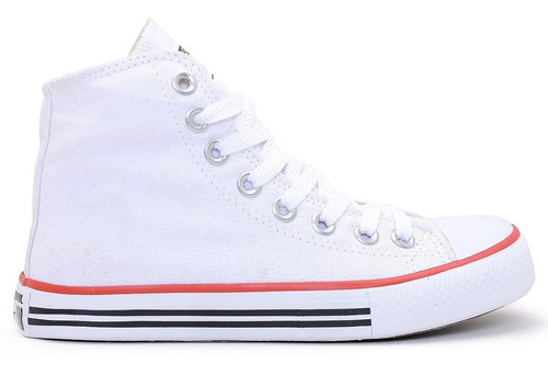 Tenis All Estrela White Star Cano Alto Botinha 30% Off