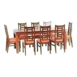 Comedor Leyda 8 Sillas Naranjo Raulí / Muebles América