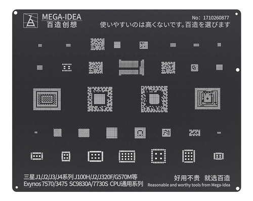 Stencil Reballing Samsung J1 J2 J3 J4 Serie Cpu Ic Mega Idea