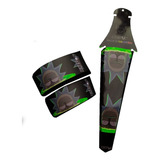 Guardabarro Para Fixie/fixed+ Straps En Velcro+obsequio