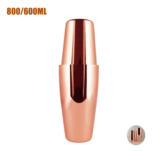 Black/rose Gold 800/600ml Cocktail Shaker Bartender Bar Tool