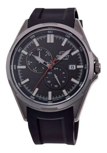 Reloj De Caballero Orient Ra-ak0605b10a* Color De La Correa Negro Color Del Bisel Gris Color Del Fondo Negro