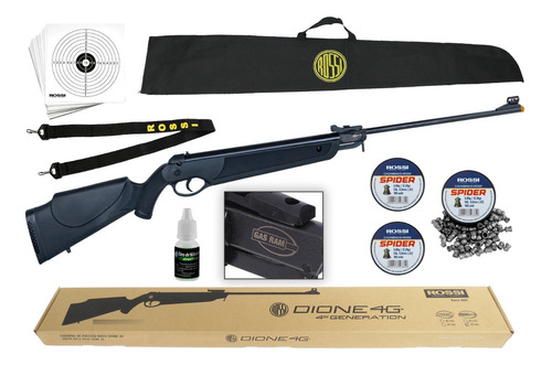 Kit Carabina Pressão 5.5mm Rossi Nova Dione 4g Gas Ram Rifle