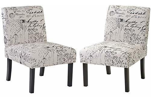 Teeker Set Of 2 Accent Chair,armless Sofa Side Chairs,uphols